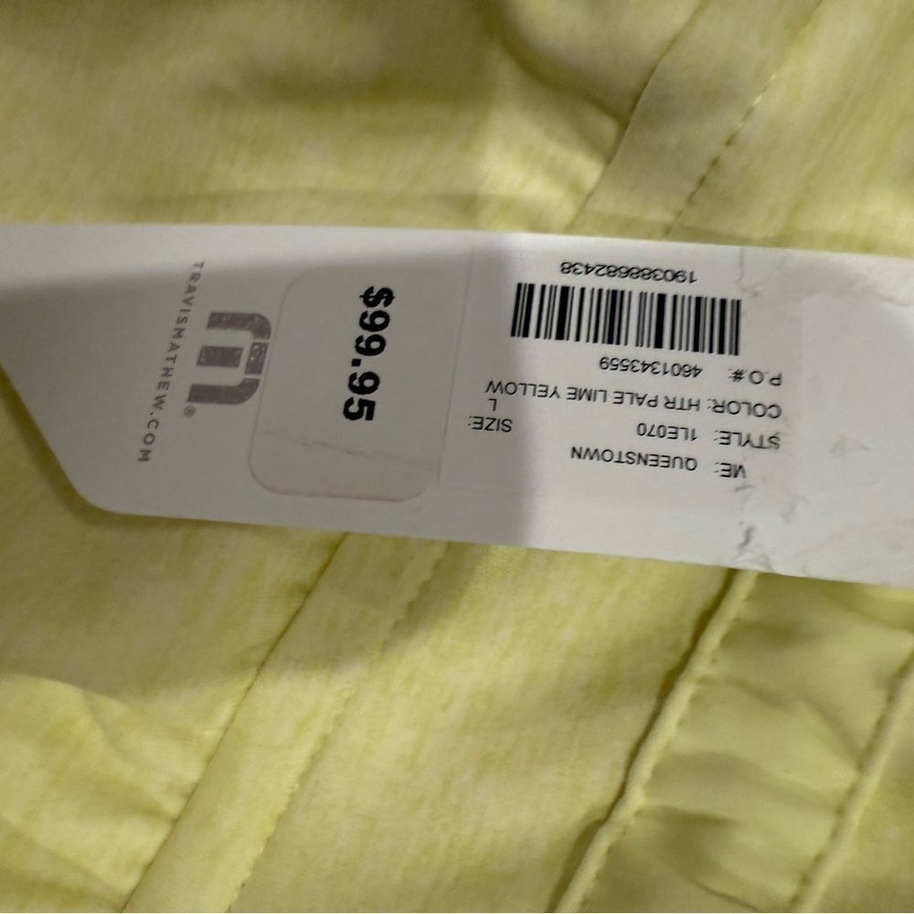 Travis Mathew's Yellow High-Waisted Athletic Shorts with Drawstring & Pockets - Picture 5 of 10